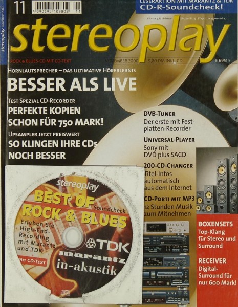 Stereoplay 11/2000 Zeitschrift