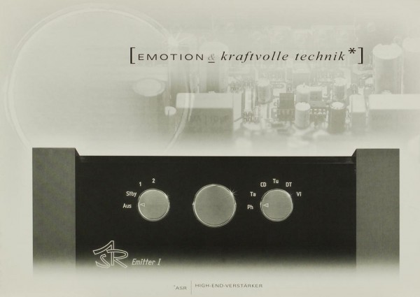 ASR Emotion &amp; powerful technology brochure / catalogue
