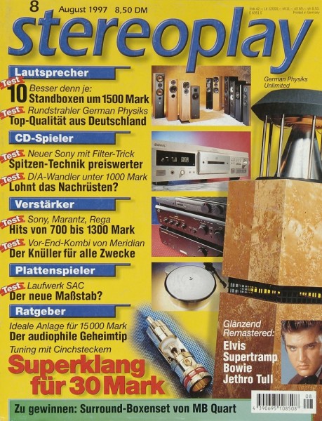 Stereoplay 8/1997 Zeitschrift