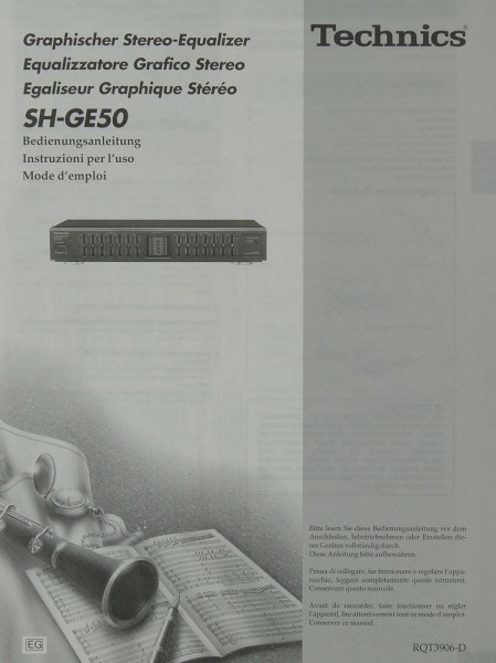 Technics SH-GE 50 Manual