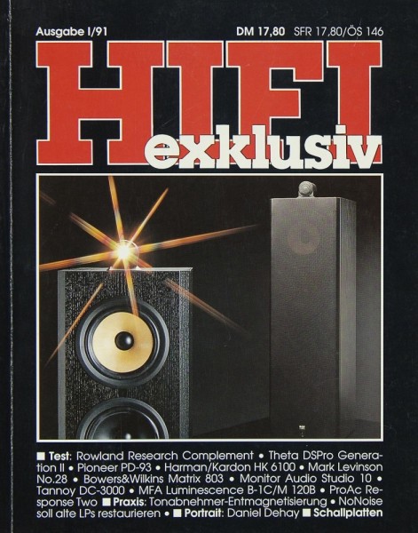 Hifi Exklusiv I / 91 Zeitschrift