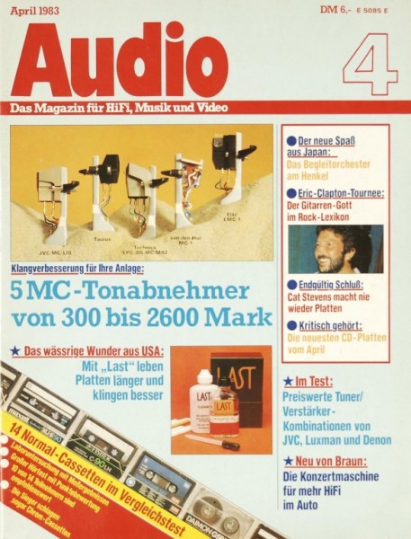 Audio 4/1983 Zeitschrift