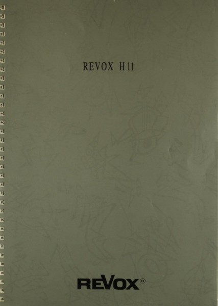 Revox H 11 Operating Instructions