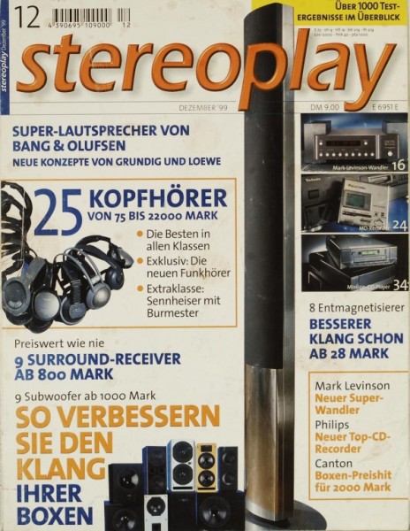 Stereoplay 12/1999 Zeitschrift