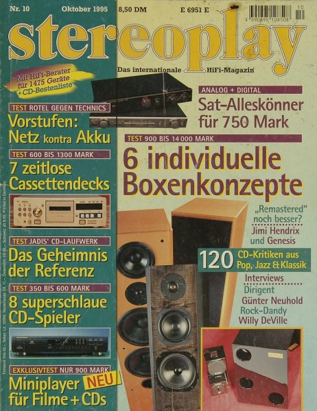 Stereoplay 10/1995 Zeitschrift