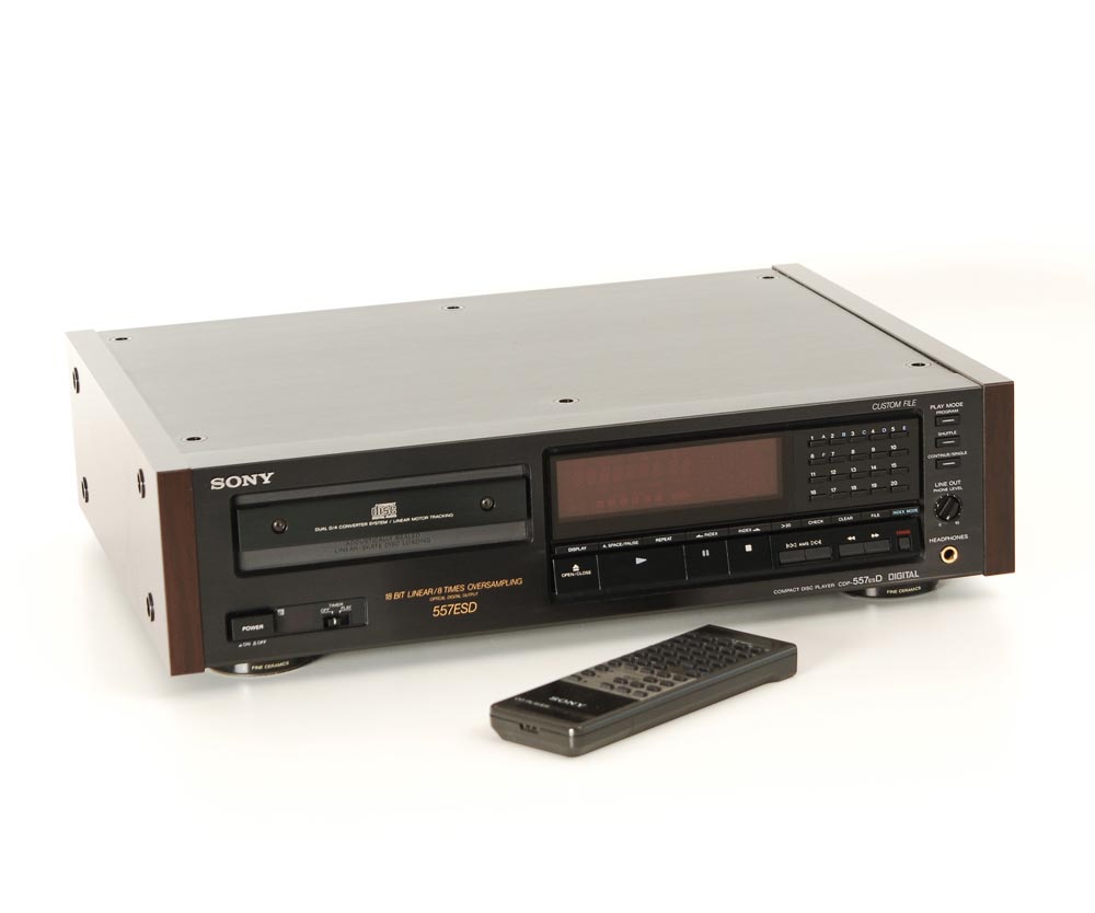 Sony CDP-557 ESD CD-Spieler Prospekt Deutsch 