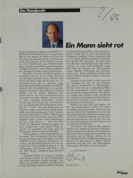 Hifi Vision 2/1986 Zeitschrift