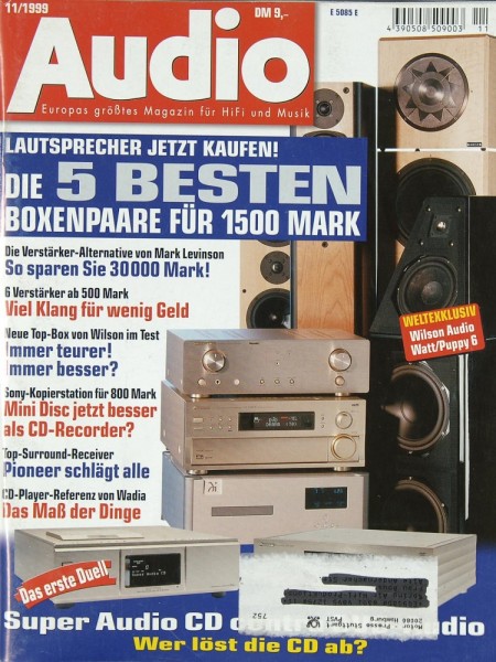 Audio 11/1999 Zeitschrift