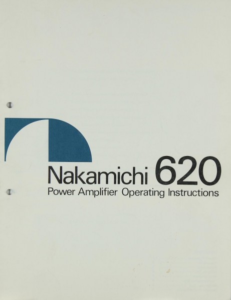 Nakamichi 620 Bedienungsanleitung