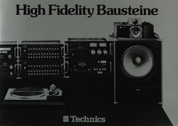Technics High Fidelity Bausteine Prospekt / Katalog