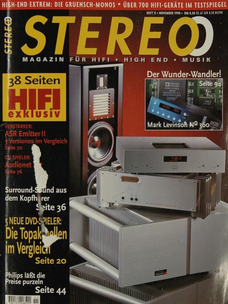 Stereo 11/1998 Zeitschrift