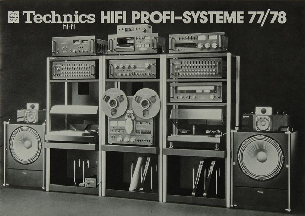 Technics Hifi Profi-Systeme 77/78 Brochure / Catalogue