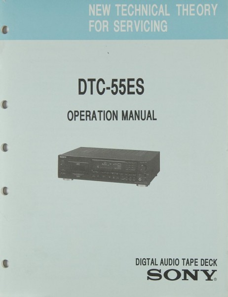 Sony DTC-55 ES Schaltplan / Serviceunterlagen