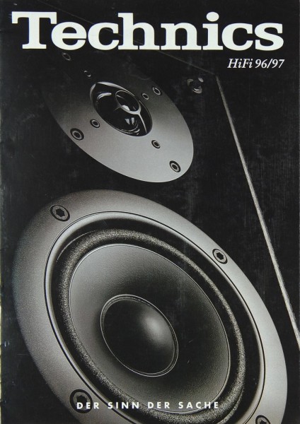 Technics Main Catalogue 96/97 Brochure / Catalogue