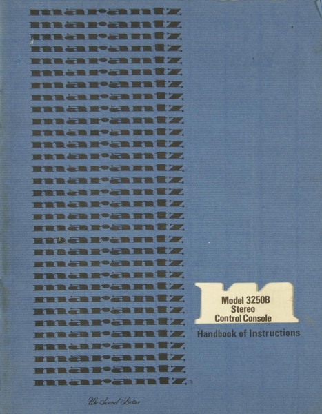 Marantz 3250 B Manual