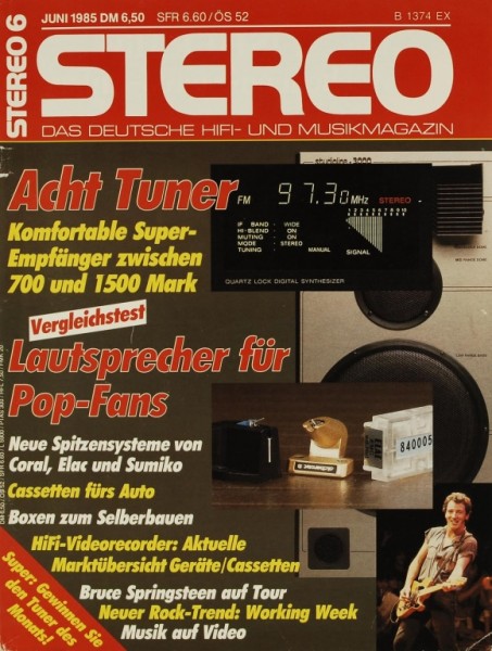 Stereo 6/1985 Zeitschrift