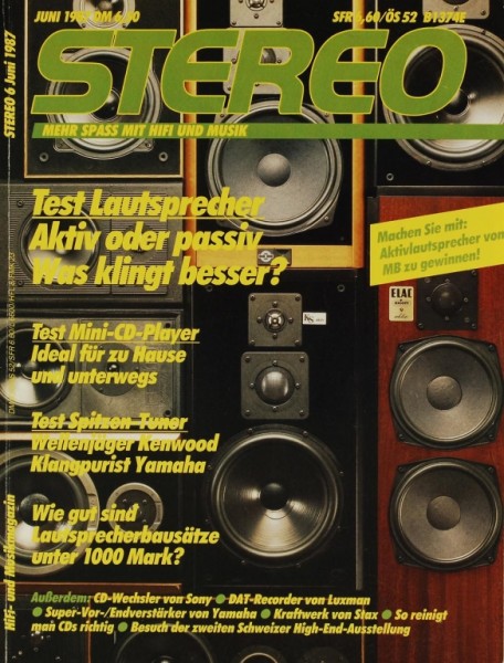 Stereo 6/1987 Zeitschrift