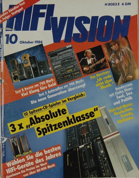 Hifi Vision 10/1986 Zeitschrift