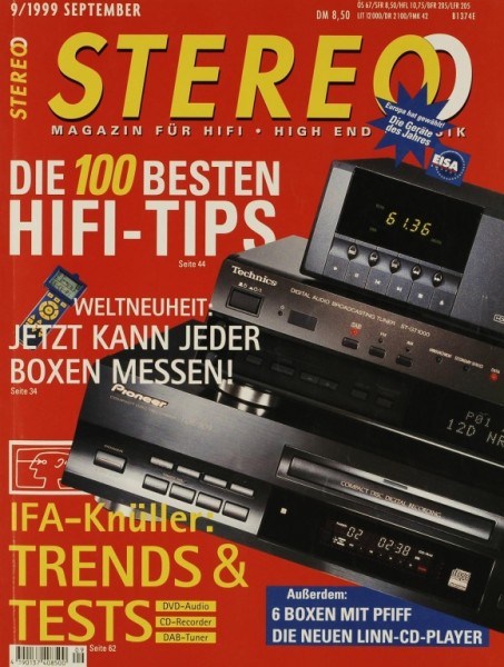 Stereo 9/1999 Zeitschrift
