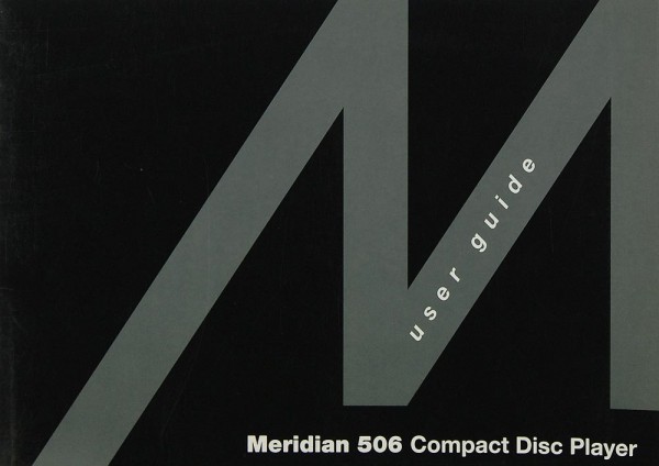 Meridian 506 Bedienungsanleitung