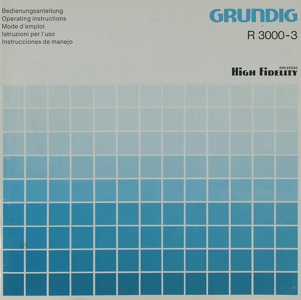 Grundig R 3000-3 Manual