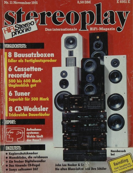 Stereoplay 11/1991 Zeitschrift