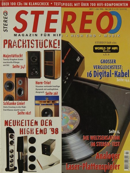 Stereo 7/1998 Zeitschrift
