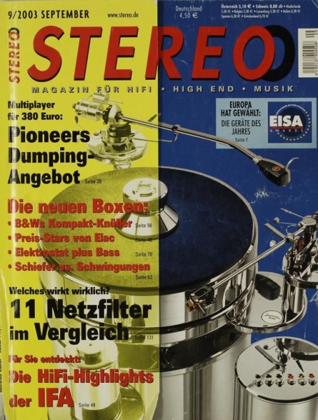 Stereo 9/2003 Zeitschrift