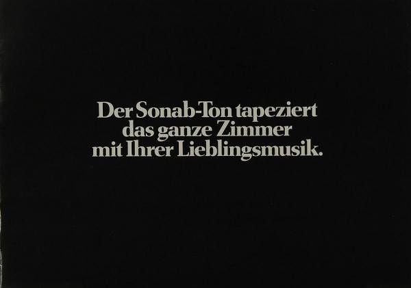Sonab Der Sonab-Ton tapeziert das ganze Zimmer... Prospekt / Katalog