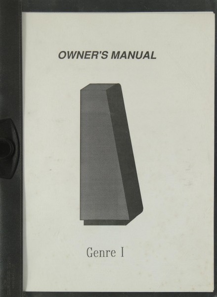 Genesis Genre I Manual
