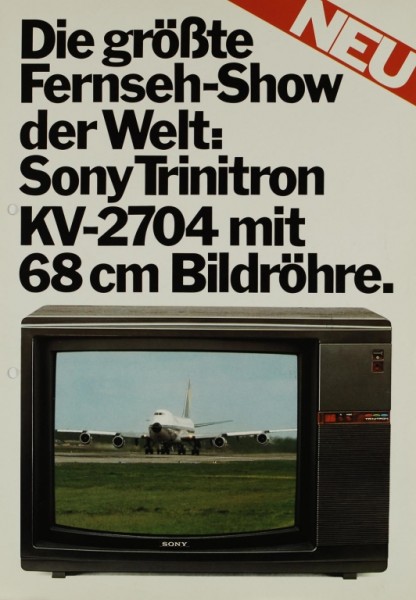 Sony Trinitron KV-2704 brochure / catalogue