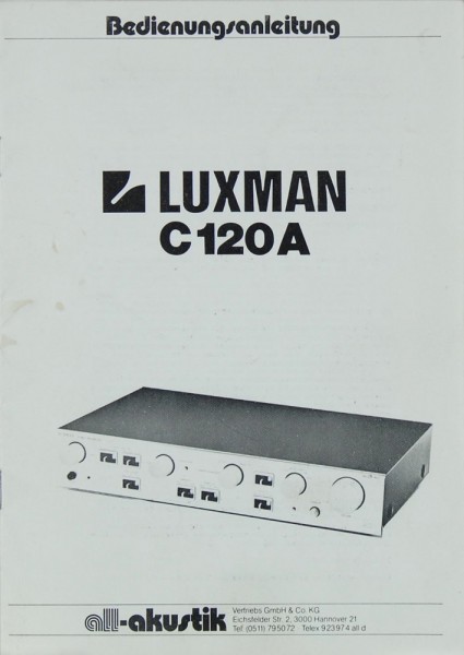Luxman C 120 A Manual