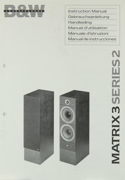 B &amp; W Matrix 3 Series 2 Manual