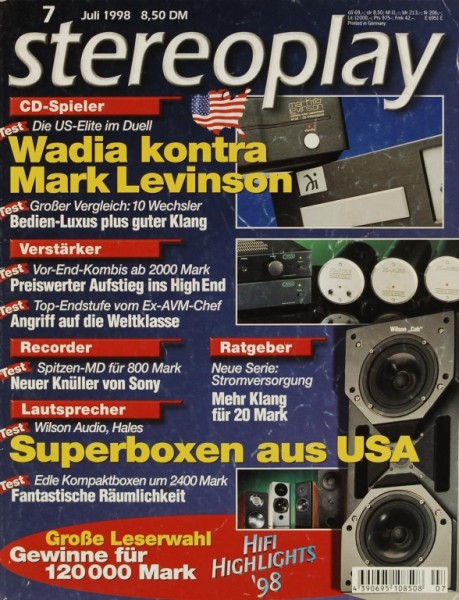 Stereoplay 7/1998 Zeitschrift