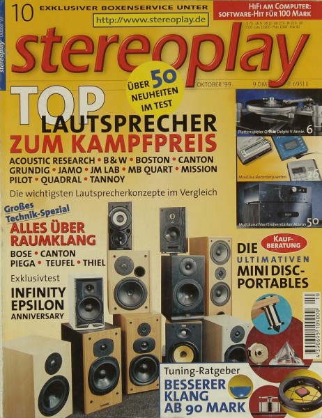 Stereoplay 10/1999 Zeitschrift
