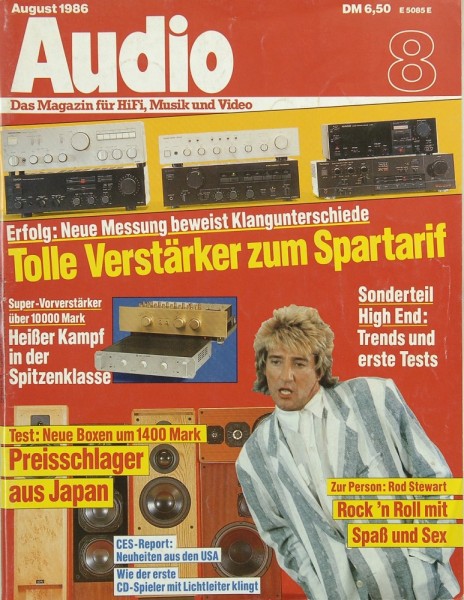 Audio 8/1986 Zeitschrift