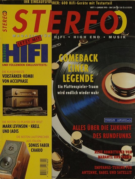 Stereo 1/1995 Zeitschrift
