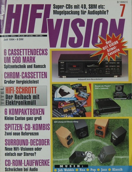 Hifi Vision 7/1994 Zeitschrift