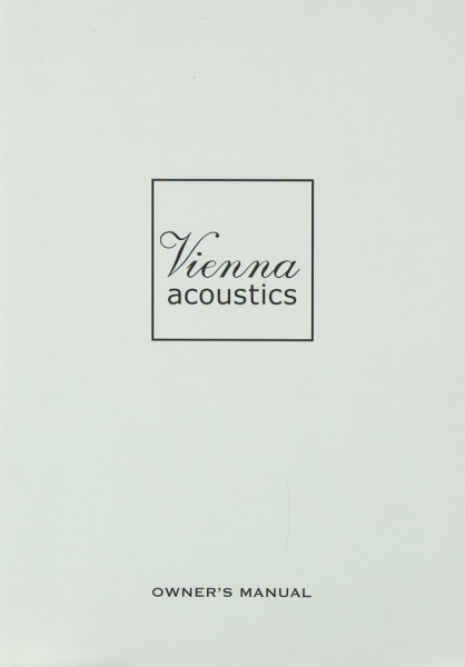 Vienna Acoustics Vienna Acoustics Lautsprecher Bedienungsanleitung