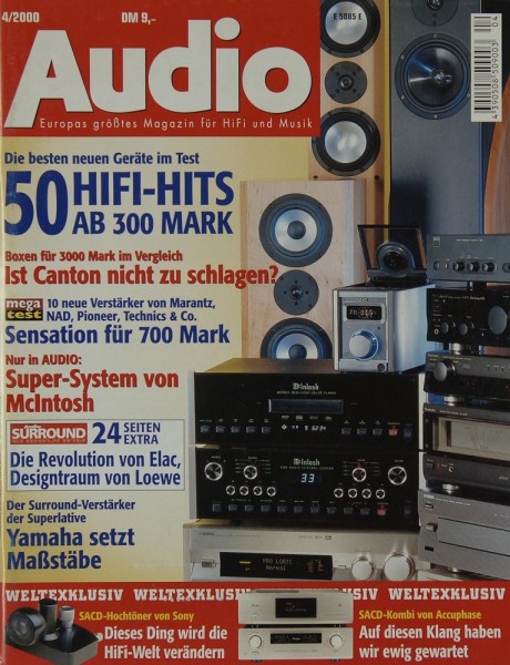 Audio 4/2000 Zeitschrift