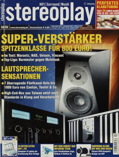 Stereoplay 4/2004 Zeitschrift