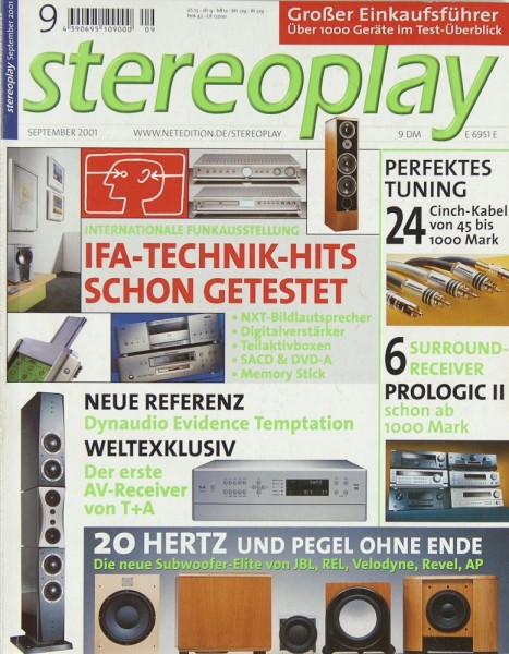 Stereoplay 9/2001 Zeitschrift