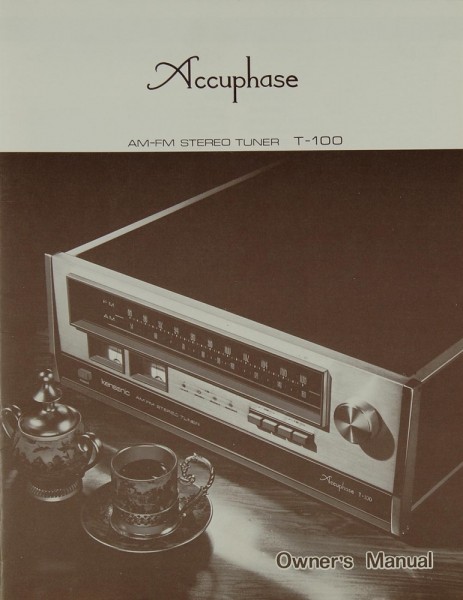 Accuphase T-100 Manual
