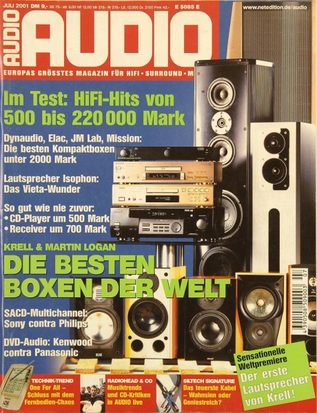 Audio 7/2001 Zeitschrift