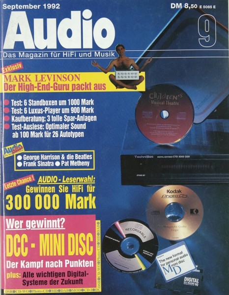 Audio 9/1992 Zeitschrift