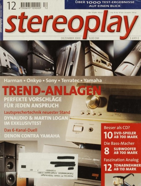 Stereoplay 12/2000 Magazine