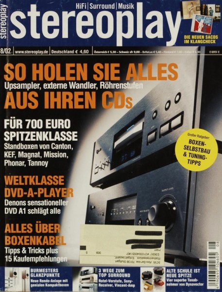 Stereoplay 8/2002 Zeitschrift