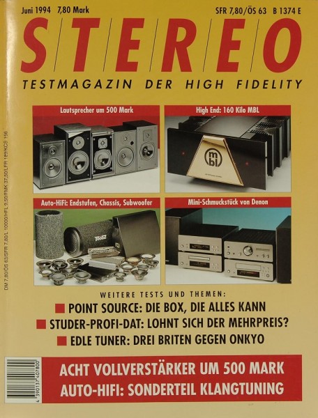 Stereo 6/1994 Zeitschrift
