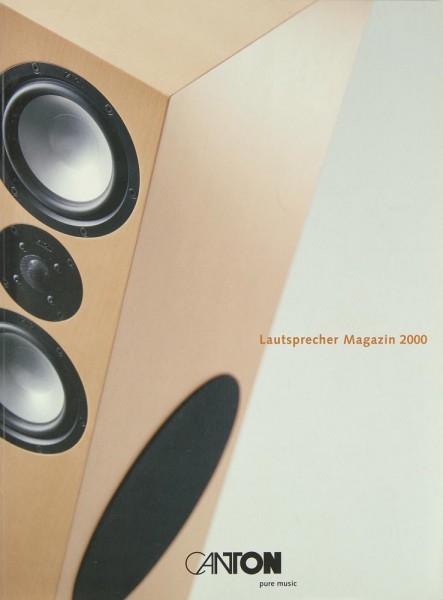 Canton Lautsprecher Magazin 2000 Prospekt / Katalog