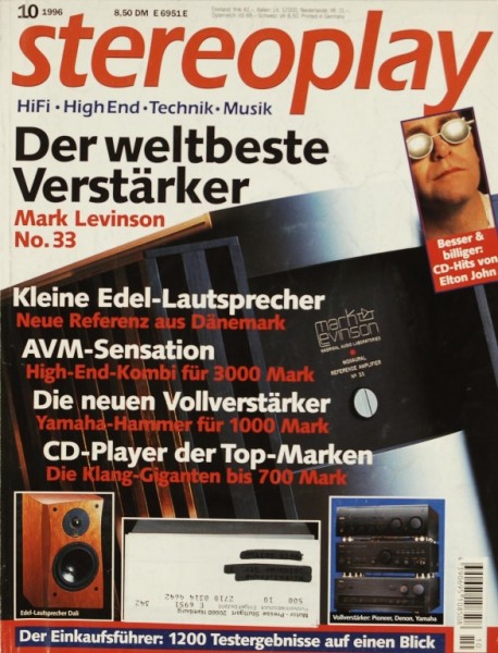 Stereoplay 10/1996 Zeitschrift